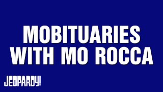 Mobituaries With Mo Rocca  Category  JEOPARDY [upl. by Aihtela383]