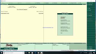 Purchase order process in Tally ERP9 latest release 643 [upl. by Aenad]