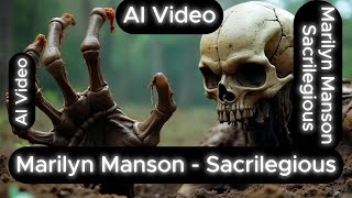 AI video  Marilyn Manson  Sacrilegious Rock 2024 [upl. by Atinihc]