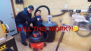 WILL A SHOP VAC WORK AS A DUST COLLECTOR [upl. by Ainod]