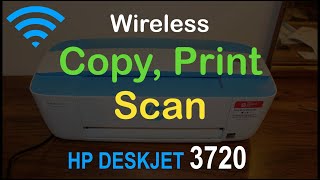 Copy Print amp Scan  HP Deskjet 3720 3733 3775 3777 Allinone Printer review [upl. by Enotna162]