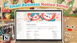 🌷 How I Organize My Small Business With Notion 🌷 Templates included [upl. by Averir]