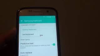 Samsung Galaxy S7 How to Change Keyboard to Qwerty or 3x4 [upl. by Arerrac]