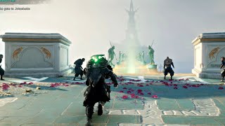 Assassins Creed Valhalla  Asgard Opening Scene amp Battle At Bifrost Bridge Gameplay 4K HD [upl. by Lotus]