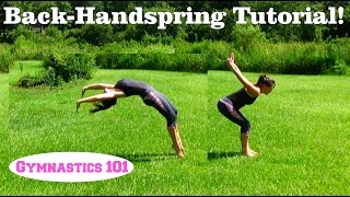 BackHandspring Tutorial With Lydia The SelfTaught Gymnast [upl. by Koenraad]