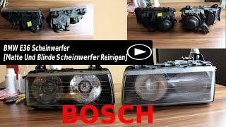 BMW E36 Scheinwerfer Matte Und Blinde Scheinwerfer Reinigen [upl. by Slayton701]