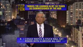 Commissioner David Stern Presents the Top 10 on The Late Show with David Letterman [upl. by Bond311]