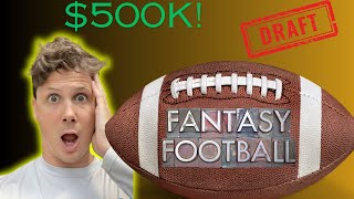 Fantasy Football Draft for 500k live [upl. by Sigvard673]