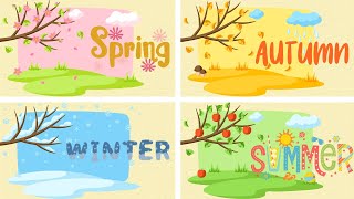 Four Seasons in English  Seasons and Weather Vocabulary  Seasons and Weather [upl. by Guglielmo486]