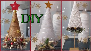 DIY Como hacer arbolitos mini de Navidad 2024  Arbolitos de Navidad  Manualidades de Navidad [upl. by Senilec]