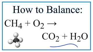 CH4  O2  CO2  H2O  Balanced Equation Methane Combustion Reaction [upl. by Amero]