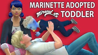 SIMS 4 MARINETTE AND ADRIEN ADOPTED TODDLER [upl. by Nylcoj]