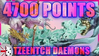 Tzeentch Daemon army FINISHED 4700 point collection [upl. by Anson]