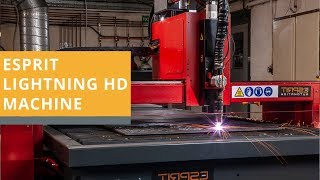 Lightning HD Precision Plasma Cutter  Esprit Automation [upl. by Lessur]