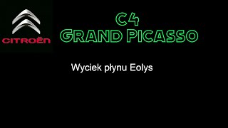 Citroen C4 Grand Picasso  wyciek płynu Eolys [upl. by Madlin636]