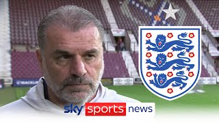 Ange Postecoglou shuts down reports linking him with the England national team job [upl. by Erek441]