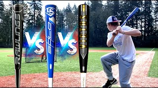 VICTUS VANDAL vs LOUISVILLE SOLO vs RAWLINGS VELO ACP  Which is better BBCOR Baseball Bat Review [upl. by Arianie]