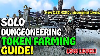 SOLO Dungeoneering TOKEN FARMING Guide  FAST TOKENS [upl. by Adiaroz]