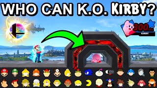 Who Can KO Kirby In The Cage With Only A Final Smash   Super Smash Bros Ultimate [upl. by Halie]