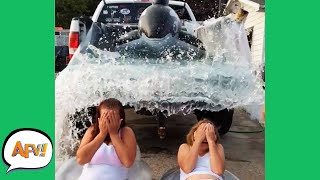 Watch Them Get WASHED AWAY 😅😆  Funny Vehicle Fails  AFV 2020 [upl. by Reivaj]