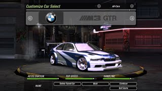 The BMW M3 GTR in Underground 2 Gearbox whine [upl. by Otte]