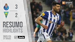 Highlights  Resumo FC Porto 32 Estoril Praia Liga 2223 24 [upl. by Zeus]