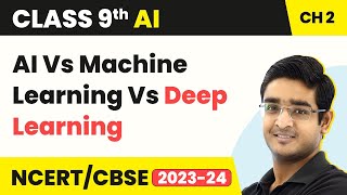 Artificial Intelligence Class 9 Unit 24  Modelling AI Vs Machine Learning Vs Deep Learning [upl. by Lleznod869]