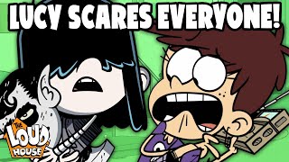 Every Time Lucy Scares Her Family  The Loud House [upl. by Dallon411]