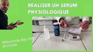 Comment réaliser un sérum physiologique [upl. by Radek]