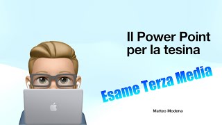 Il Power Point per la tesina di Terza Media [upl. by Farika]