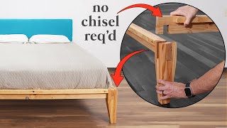 DIY Castle Joint Platform Bed made w 2x4s Buy vs DIY [upl. by Nahshon]