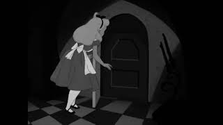 Alice in Wonderland 1951 The Door Nob BLACK AND WHITE EDITION [upl. by Oer]