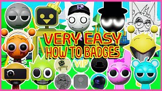 Roblox  Game Pass VIP Mustard Computer And How to get Badges in 3D Sprunki RP And Animations [upl. by Anerul]