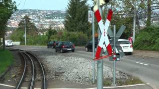 Stadtbahn Stuttgart linia U10 Zahnradbahn quotZackequot  führerstandsmitfahrt [upl. by Adnawot653]