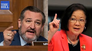 Judiciary hearing ERUPTS as Mazie Hirono tells Ted Cruz to stop MANSPLAINING [upl. by Name]