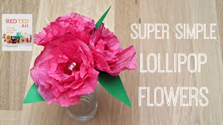 EASY Lollipop Flowers DIY [upl. by Maddock]