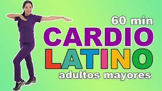 60 minutos de CARDIO con RITMO LATINO para Adultos Mayores [upl. by Tallia]