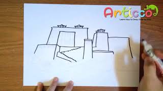 How to Draw Potala Palace Step by Step [upl. by Chaddy]