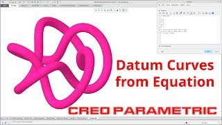 Creo Parametric Tutorial  Datum Curves from Equation [upl. by Aninahs465]