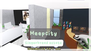 Meepcity  Modern gingerbread estate speed build part one [upl. by Arluene]