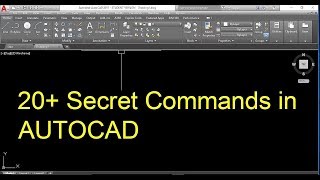 Secret Commands in AUTOCAD Autocad Hacks [upl. by Nailuj383]