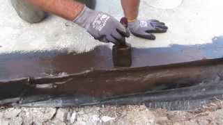 Concrete Slab Waterproofing using Liquid Rubber membrane [upl. by Anne-Marie]