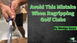 What To Do If A Grip Gets Stuck While Regripping Golf Clubs [upl. by Teodora]