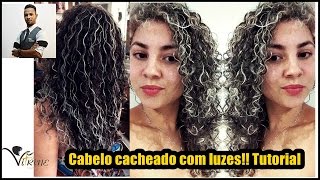 Como fazer luzes em cabelo cacheado [upl. by Cogan]