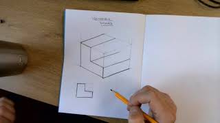 Freehand sketching isometric shapes [upl. by Caddric]