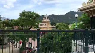 Hong Kong Disneyland  Full Circle Railroad Tour [upl. by Aicinet569]