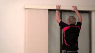 How to Install a Timber Pelmet over a Face Fit Panel Glide [upl. by Jobye]