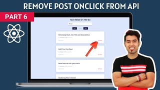 React JS Website in Hindi 6 How to REMOVE DELETE the Post from API on Click 🔥 [upl. by Lenoj]