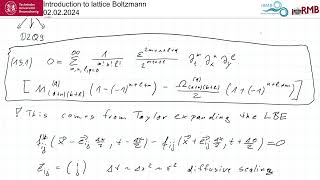 Introduction to lattice Boltzmann 13 Diffusion Model and Magic Parametrization [upl. by Levona85]