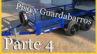 CÓMO HACER UN TRAILER o remolque completo para carga pesada Parte 4 Piso y Guardabarros  TRAILERSUY [upl. by Hezekiah521]